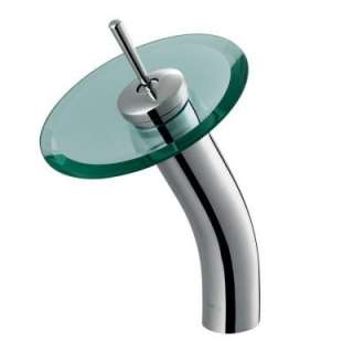 Glass Single Lever Waterfall Faucet in Chrome VG03002CH at The Home 