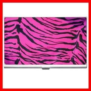Pink Tiger Print Animals Business / Credit Card Holder  