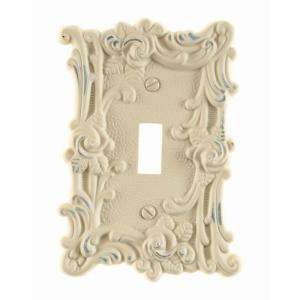 Amerelle 1 Gang Antique White Toggle Wall Plate 60TAW at The Home 