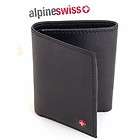 mens trifold wallet leather alpine swiss card case id gift
