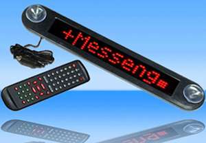 LED Message Digital Moving Scrolling Car Sign Light 12V Support 
