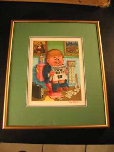 2004 Topps Garbage Pail Kids Original Art Donald Trump  