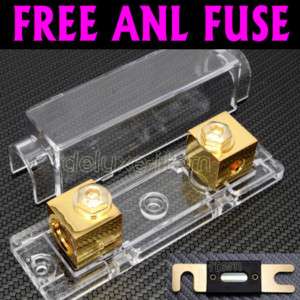 ANL FUSE HOLDER 0 2 4 GAUGE W/ 100A   300A Gold Plate  