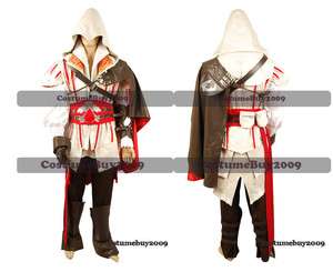 Assassins Creed 2 II Ezio Cosplay Costume Outfit  