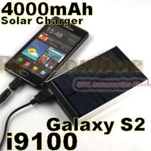 4000mAh Akku Solar Ladegerät Samsung Galaxy S2 i9100  