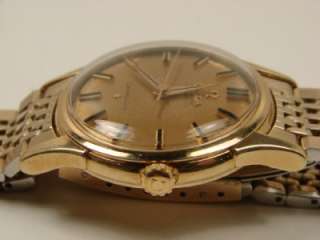 1959 18KT GOLD OMEGA CONSTELLATION AUTO WATCH. SERVICED  