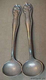 Antiq 6pc Gorham Sterling Silver Cobalt Salts + Spoons  