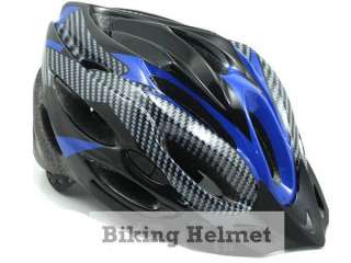 M60 New Carbon Blue MTB Road Bike Bicycle Helmet sz L  