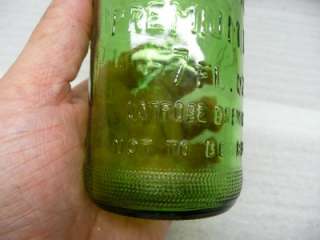 Rolling Rock collectable Green glass beer bottle made by ANCHOR 