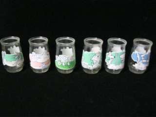 SIX GREAT LOONEY TUNES SERIES VINTAGE WELCHS JELLY GLASSES  