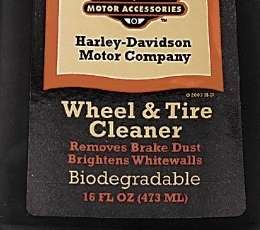 HARLEY WHEEL AND TIRE 16OZ SPRAY CLEANER 94658 98  