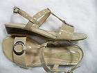 NATURALIZER N5 Comfort Jubilee Pallor 7.5 beige patent sandals NEW 