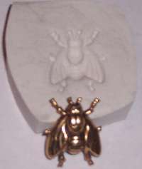 honey bee polymer clay push mold sculpey  