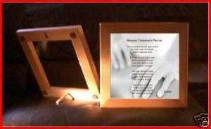 Framed Ceramic Tile Massage Therapists Prayer w/NAME  
