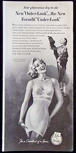 1953 Formfits Life Bra and Girdle Magazine Print Ad  