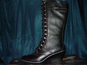 Timberland Womens Bezel 12 inch Black Boots 89360 Sz 8.5 M  