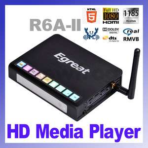    II Network 1080P HD Media Player Realtek RTD1185DD HDMI WiFi  