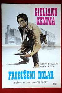 ONE SILVER DOLLAR WESTERN GEMMA1965 EXYU MOVIE POSTER  