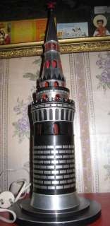   Old 1960 70s night lamp KREMLIN MOSCOW TOWER Metal Model RARE  
