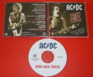 AC/DC MORE BACK TRACKS CD LOST AND FOUND  