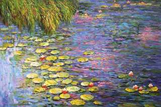 Monet, Seerosen   Keilrahmenbild auf Leinwand  