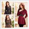 chic beading long knit top belt 1790 fashion no moon cape style faux