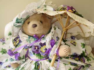   Inc. Bear Collector Bear Pansy Face Parasol 22 Inches Beautiful  