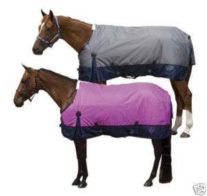   Waterproof Winter Blanket Turnout 600D 84 Purple Navy Blue Horse