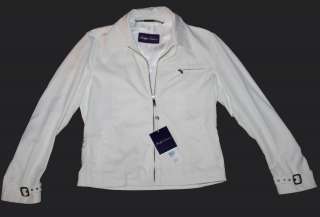 AUTH $1495 Ralph Lauren Purple Label Mens White Jacket  
