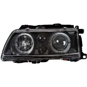 Anzo USA 121075 Honda Civic/CRX Projector with Halo Black Headlight 