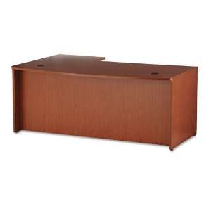  Basyx BL Laminate Bow Front Desk Shell w/Right Corner Ext 