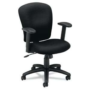  New basyx VL220VA10   VL220 Mid Back Task Chair, Black 