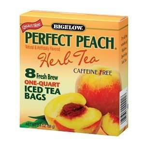 Bigelow Perfect Peach Herb Iced Tea, 8 bags  Grocery 
