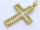 Beautiful Vintage 18ct Gold Diamond Set Pendant Cross C