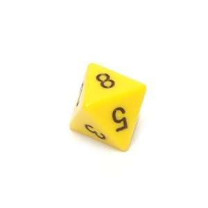  Chessex Opaque 16mm Yellow with black d8 Toys & Games