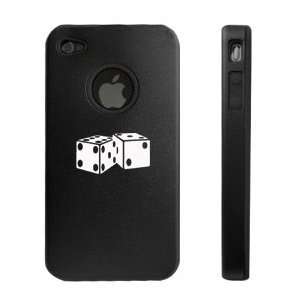   4G Black D321 Aluminum & Silicone Case Dice Cell Phones & Accessories