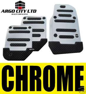 CHROME CAR FOOT COVERS PEDALS VAUXHALL CAVALIER MOVANO  