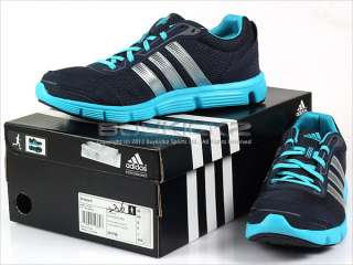 Adidas Breeze M Navy/Metallic Silver/Blue Running 2012 Mens 3 Stripes 