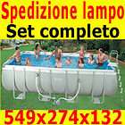 INTEX PISCINA FUORI TERRA RETTANGOLARE FUORITERRA 549x274x132