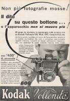 PUBBLICITA MACCHINA FOTOGRAFICA KODAK VOLLENDA 1937  