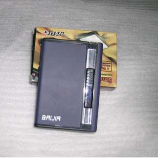 2IN1 Cigarette Case Jet Flame Lighter Brand BaiJia  