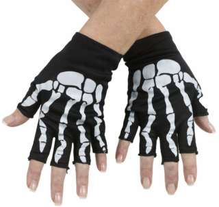 Fingerless Skeleton Gloves   Accessories & Makeup