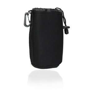  ® Black Medium DSLR camera Drawstring Soft Neoprene Lens Pouch Bag 