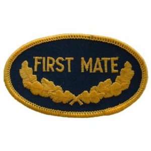   Navy 1st Mate Oval Patch Black & Yellow 3 Patio, Lawn & Garden