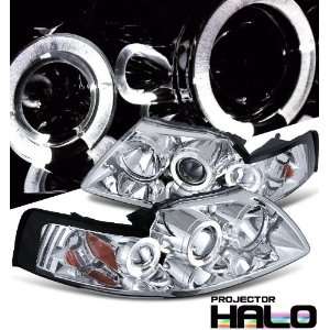   Ford Mustang Chrome W/Halo Headlight Projector Performance Automotive