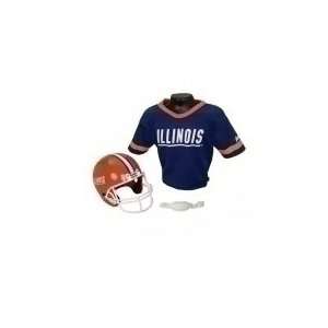  Illinois Fighting Illini NCAA Jersey and Helmet Set 