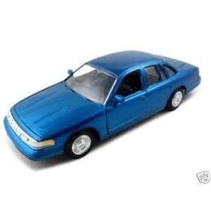  1998 Ford Crown Victoria Metallic Blue Diecast Model Car 1 