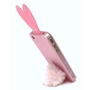  Light Pink Bunny Rabbit with Pink Tail Apple iPhone 4 