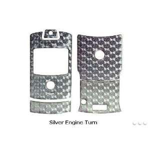  SILVER ENGINE DESIGN CELLET BUBBLE SKIN CELL PHONE COVER 
