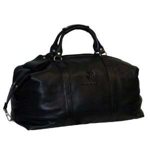   Baltimore Ravens Black Leather Carry On Duffle Bag